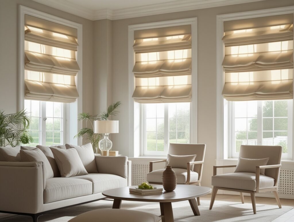 types of roman shades