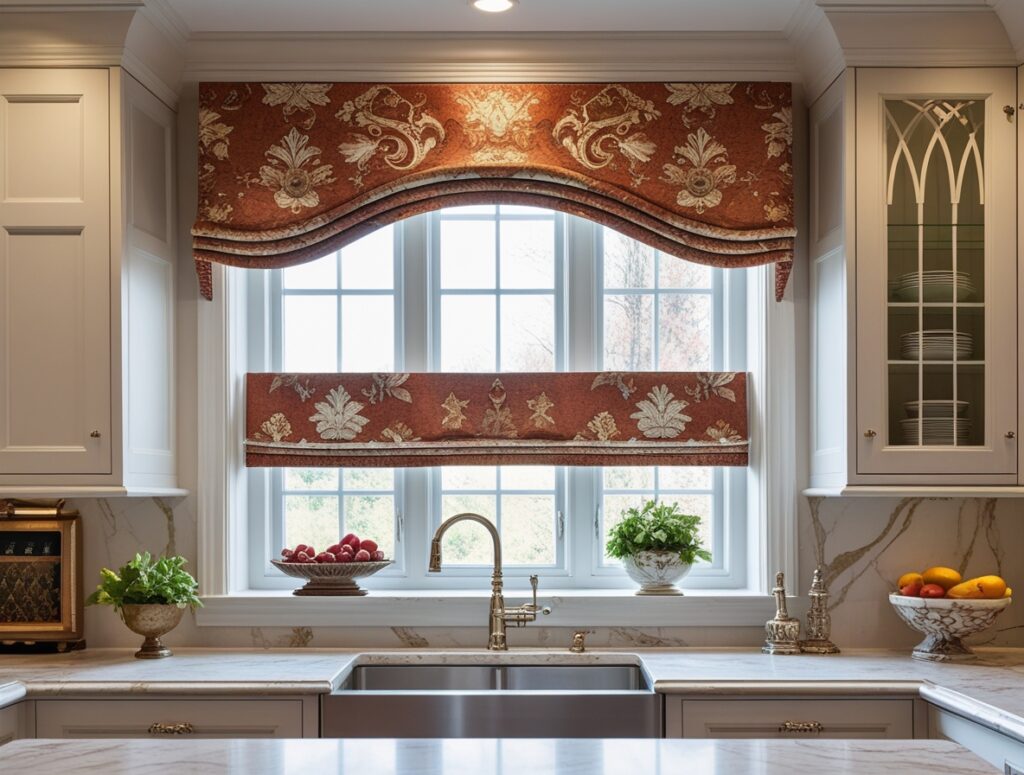 Transform Your Kitchen with Trendy Valance Ideas 1 kitchen window valance ideas