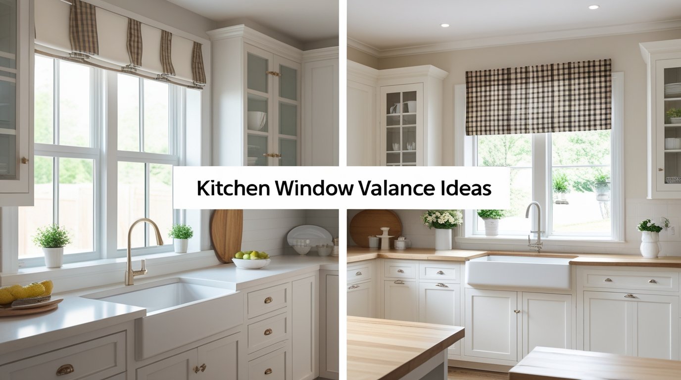 kitchen window valance ideas