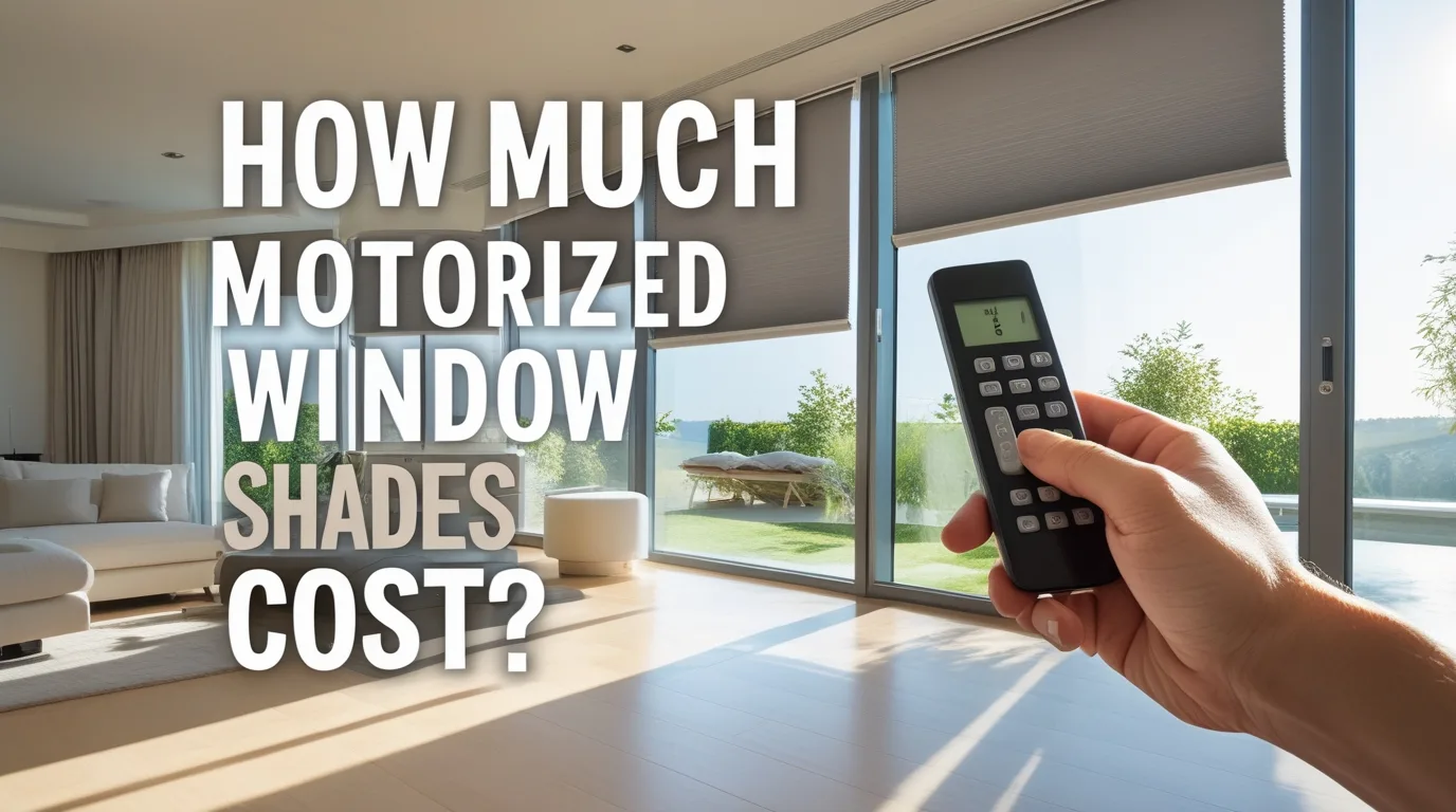 how much do motorized window shades cost
