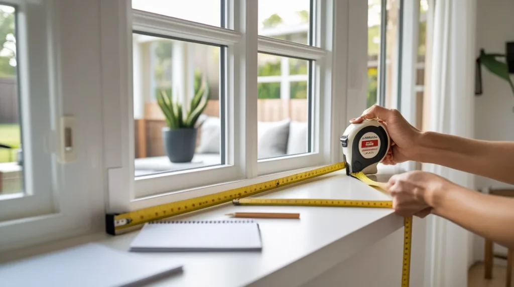 measurement for window shades and blinds