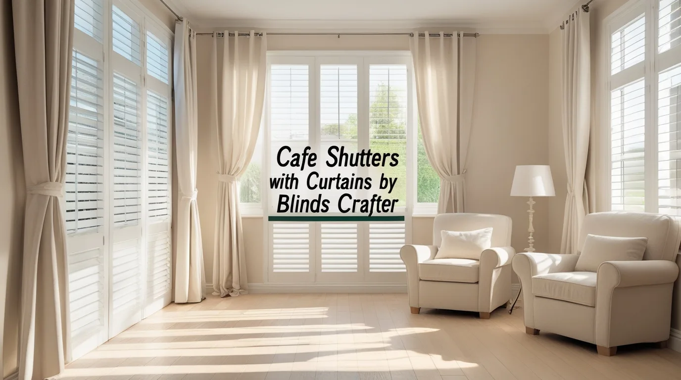 cafe shutters with curtains