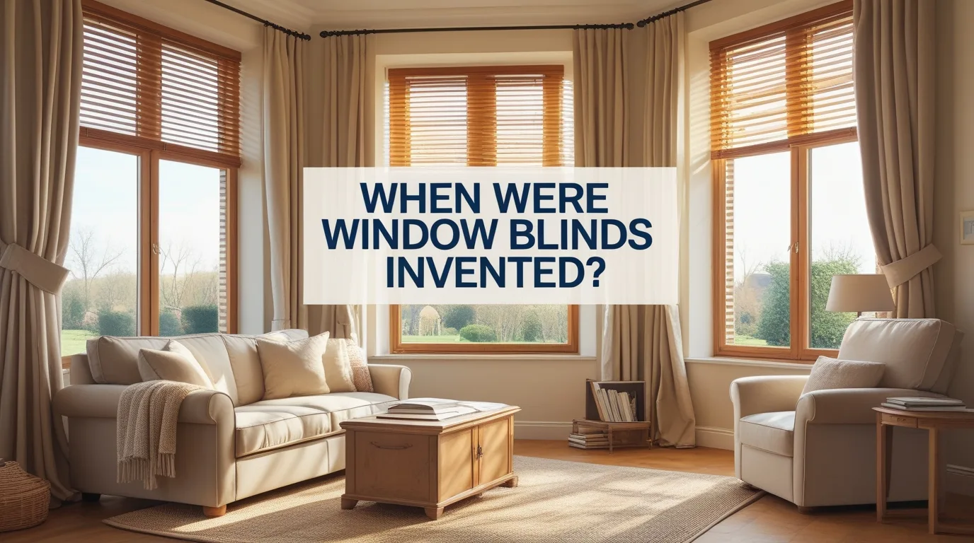 when were window blinds invented